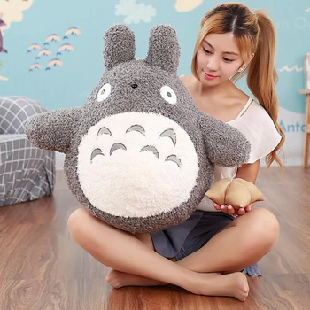 

Famous Cartoon Movie Character Lovely Plush Totoro Toy Soft Stuffed Pillow Cushion Birthday Gift Toys for Children Kids