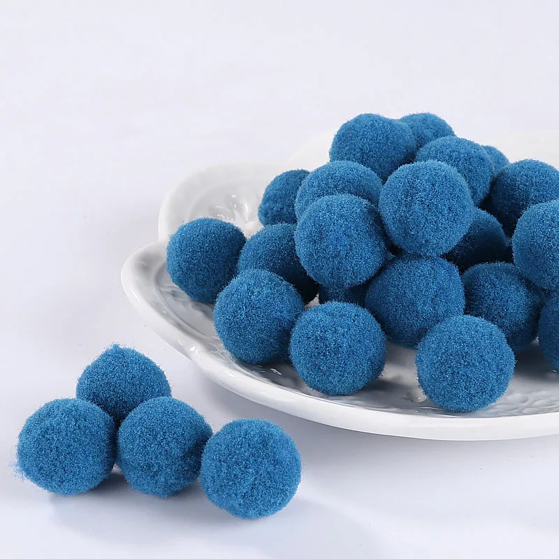 TOAOB 300 Stück Pompons 25mm Blaue Serie Pompom Flauschigen