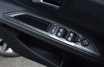 

Window Switch Button Frame Cover Trim 4PCS For Peugeot 3008 GT 5008 GT 2017-2018