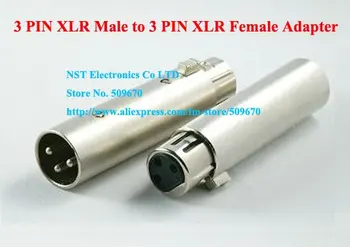 

High Quality 3Pin XLR Male to XLR Female MIC MICROPHONE Plug Adapter Connector/Free Shipping/10PCS