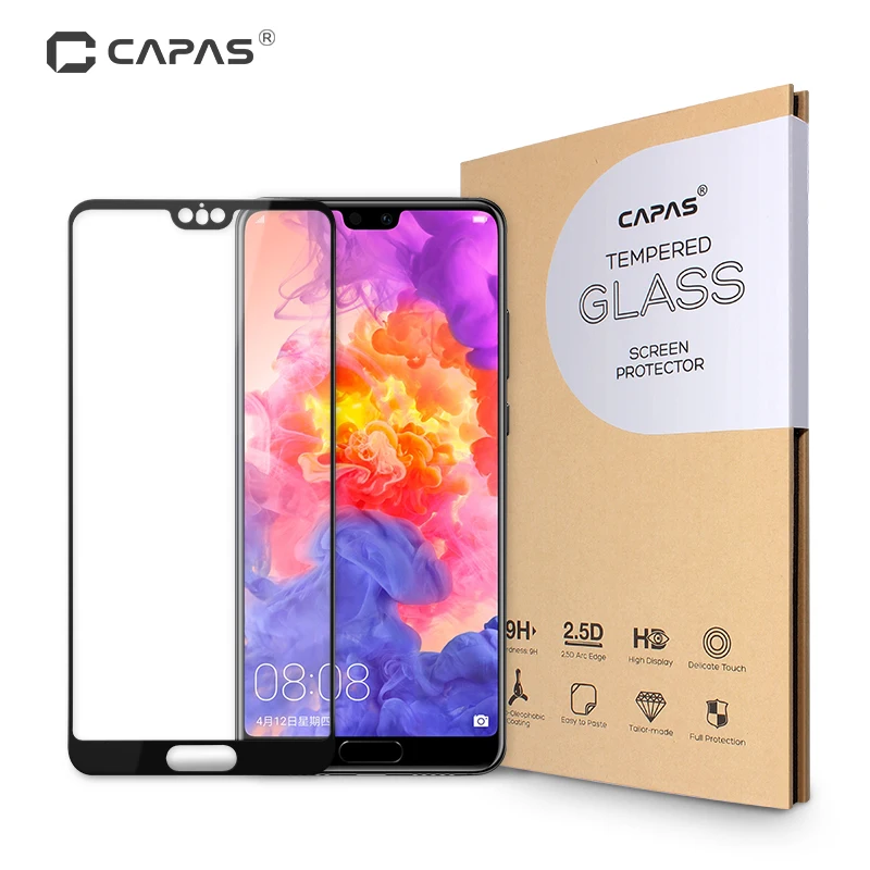Для huawei P20 Защитная пленка для экрана из закаленного стекла полная передняя