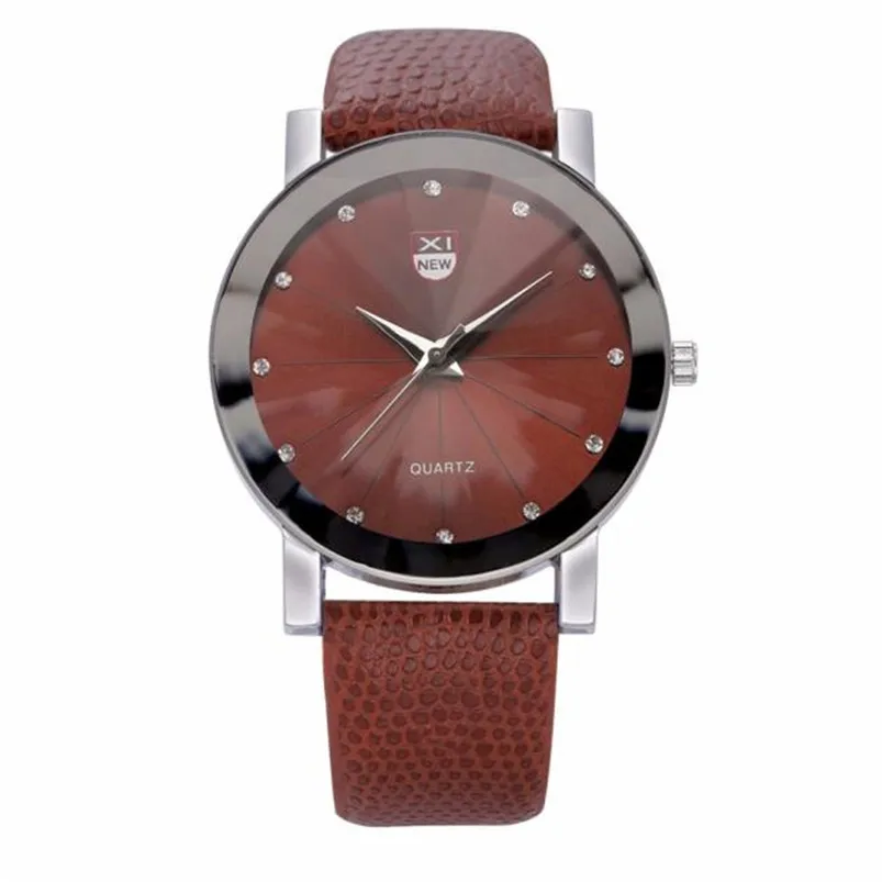 Men Watch Luxury Quartz Sport Military Stainless Steel Dial Leather Band Wrist Watch Men Women Watch Relogio Masculino D26 (7)