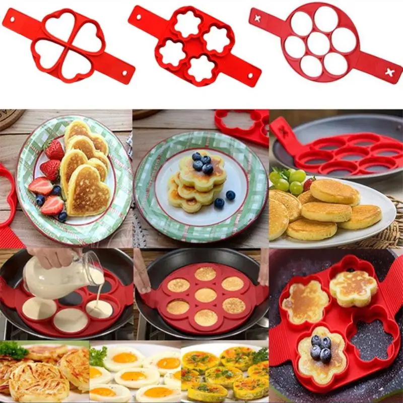 

Non Stick Cooking Tool Egg Pan Flip Breakfast Maker Cheese Egg Cooker Eggs Mold Kitchen Baking Accessories