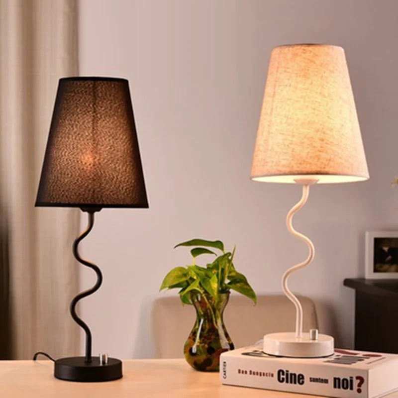 LukLoy New Style LED Desk Lamp Modern Simple Bed Table Bedroom Weeding Home Light Study Foyer Eye Lighting Office | Лампы и освещение