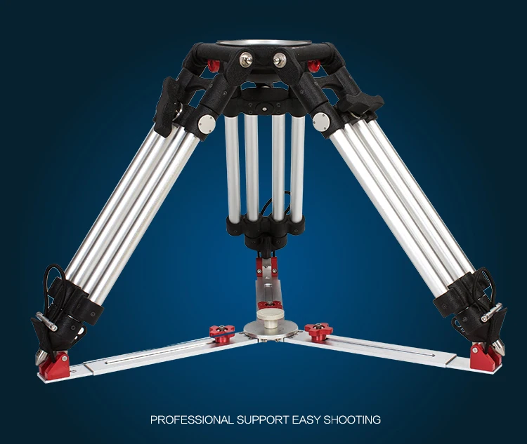 Короткий Средний высокий алюминиевый Профессиональный штатив для видеокамеры 150 мм с нагрузкой на чашу 188 кг для OConnor 2560 2575D с жидкой головкой
