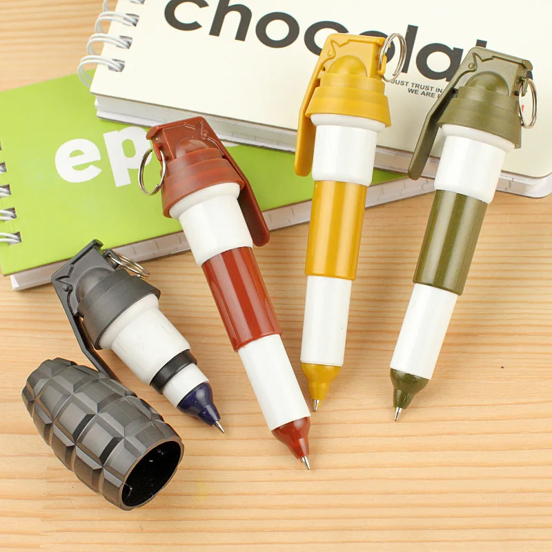 1pc  Novelty Grenade Extendable llpoint Pen Office Stationery Sell 
