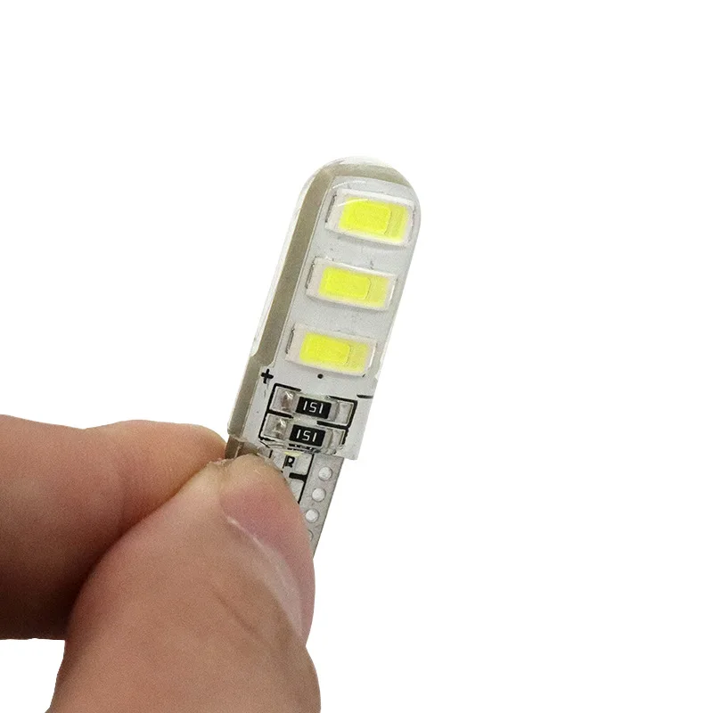 1 шт. автомобисветильник Светодиодная лампа T10 6SMD W5W 5630 5730 с клиновым