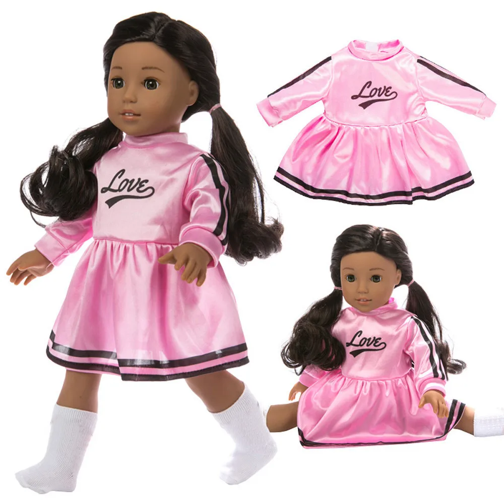

Cute Clothes for Dolls Fashion Sport Dress For 18 Inch Doll Accessories Girl Toy Baby Accessories for Doll
