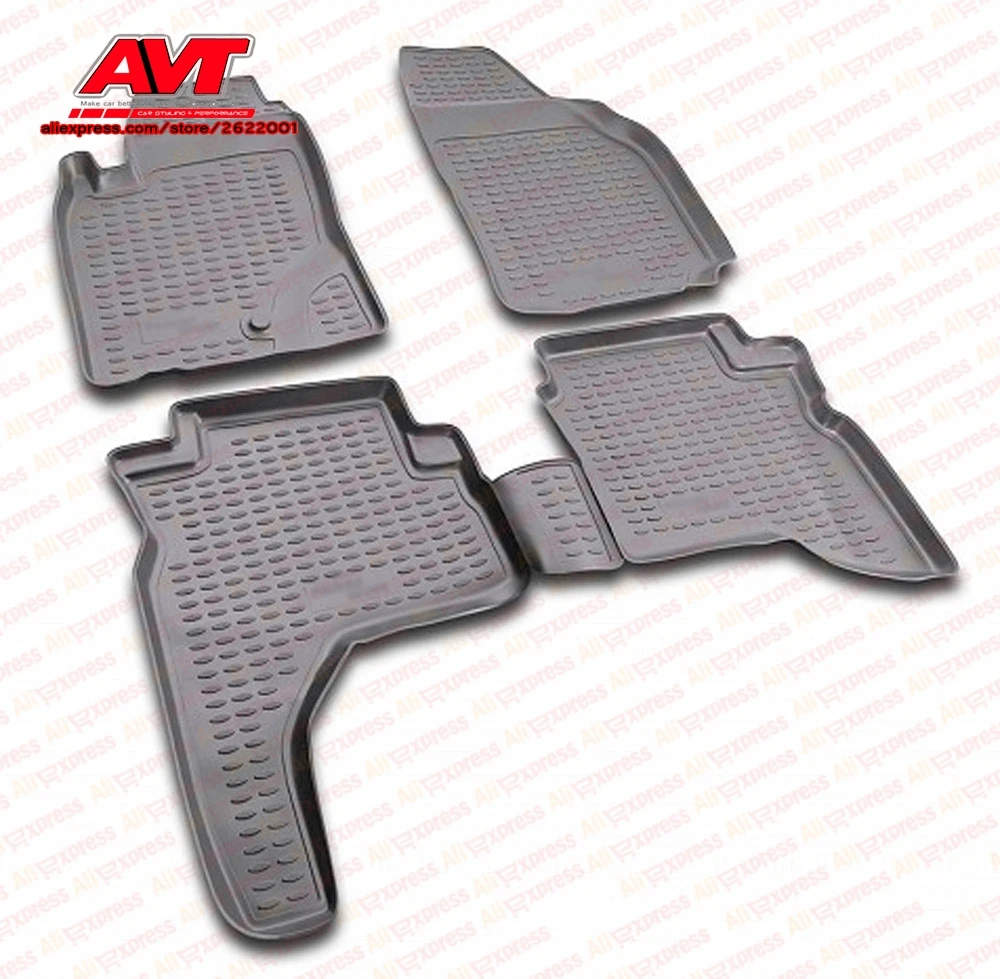 Floor mats for Mitsubishi Pajero Sport 1997 2008 4 pcs rubber rugs non