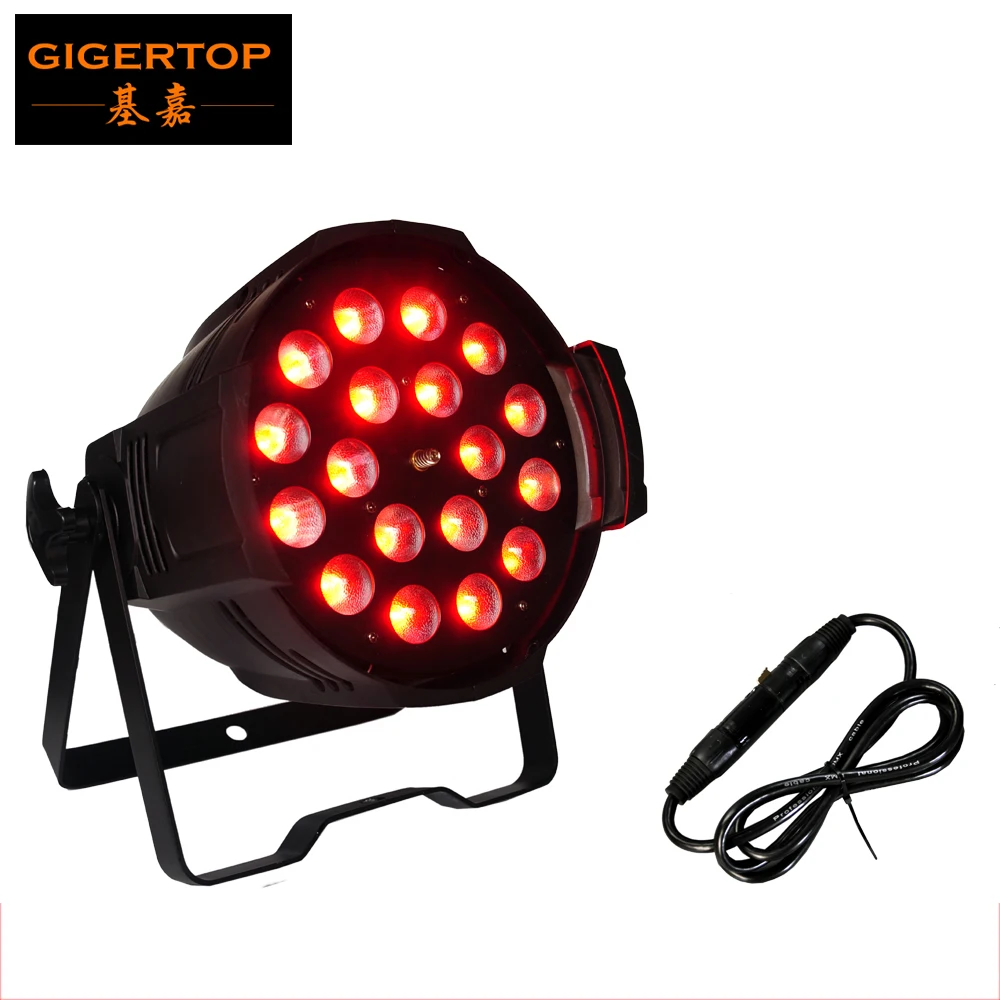 Светодиодный светильник TIPTOP 18x18 Вт RGBWA UV 6 в 1 с зумом 7/11 каналов китайские