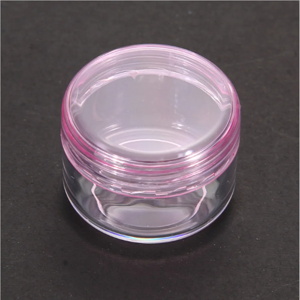 TOPHOT 3Pcs 5g Empty Cosmetic Container Plastic Jar Pot Eyeshadow Makeup Travel Face Cream Lotion Cosmetic 3