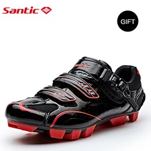 Santic Для Мужчин велосипедные туфли Нескользящие горный велосипед обувь велосипедный замок обувь Легкий дышащий материал горные Mtb Велоспорт кроссовки