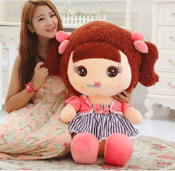 Fancytrader 35'' 90cm Lovely Soft Stuffed JUMBO Plush Princess Doll, 2 Colors, Free Shipping FT50420 (2)