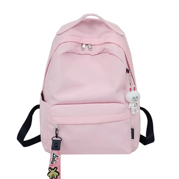 

Kids Backpack School Bag For Girls 2019 Student Nylon Cute School Backpacks Children Light Waterproof Schoolbag Age 7-18 LSH621