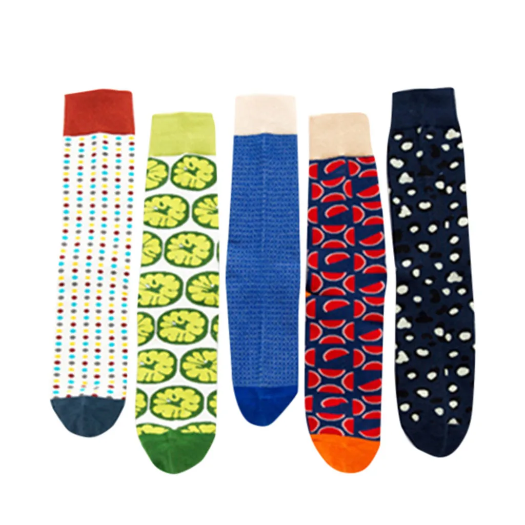 Модные хлопковые носки в полоску с надписью в стиле хип-хоп, цветные осенние носки без пятки, повседневные удобные носки с цветочным