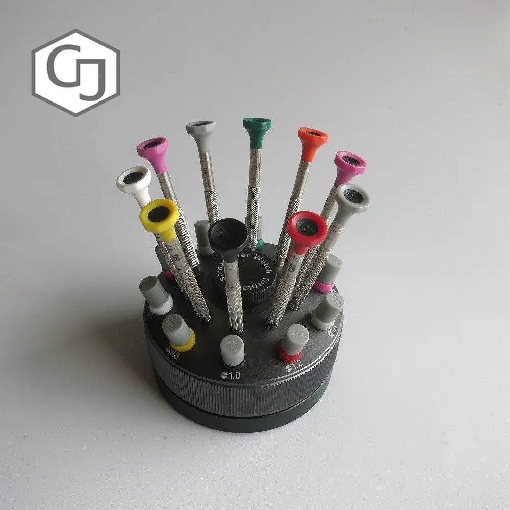 Camera Watch Repair Screwdriver Kit 0.6mm-2.0mm w/ Round Base Spare Bit | Наручные часы