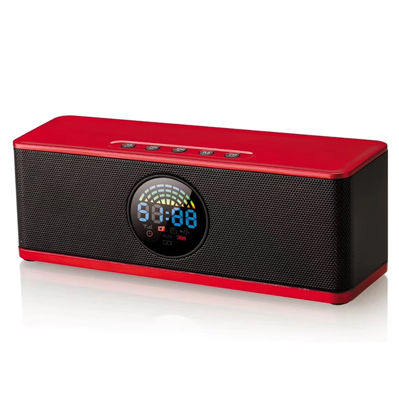 

Beautiful Design Bluetooth Speaker with Colorful LCD Display Portable Wireless Loudspeaker Superior bass sound quality