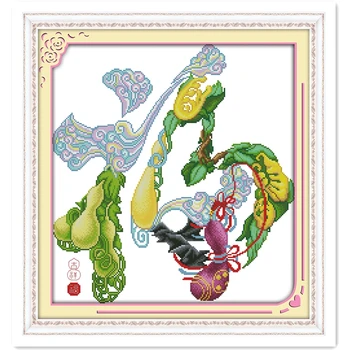 

Hulufu Counted Cross Stitch Pattern Kits DIY SET Cross Stitch Kit DMC Cross-stitch Set 11CT 14CT Printed On Canvas DIY Painting