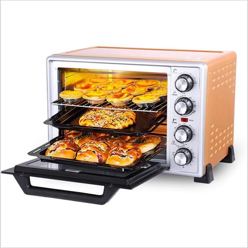 

220V 40L 1500W Multi-function Electric Oven Making Bread Pizza Household Cookies Baking Machine EU/AU/UK Plug