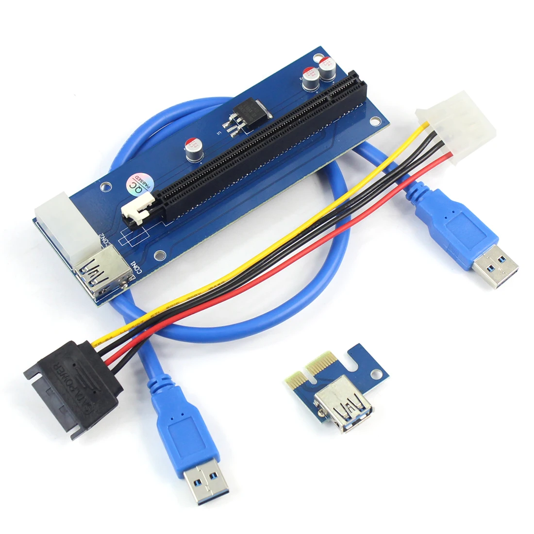 USB 3.0 PCI E Экспресс 1x до 16x Райзер карта адаптер Pcie 1 4 конвертер графическая