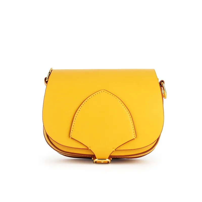

2018 new vintage mini small woman bag saddle pattern genuine leather length shoulder bag women crossbody bags
