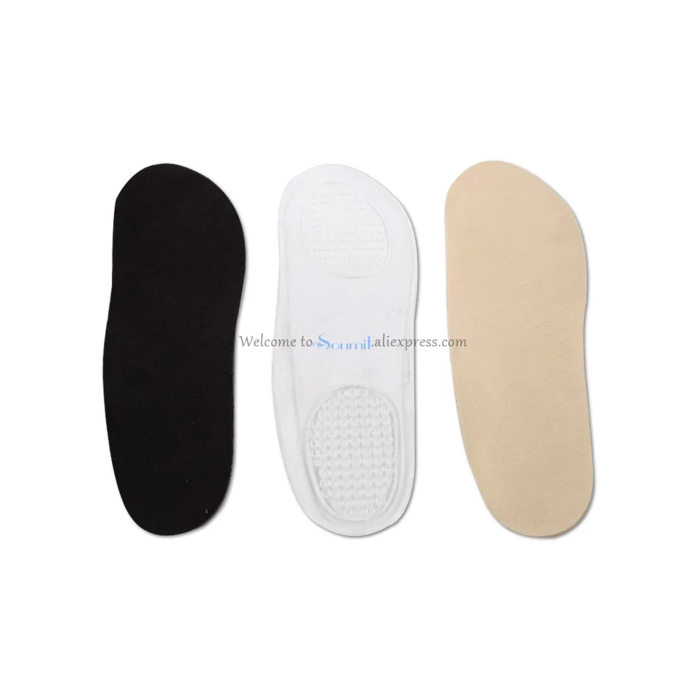 Soumit гель 3/4 Женская стелька Arch Support подушка Ортопедическая моющаяся утолщенная