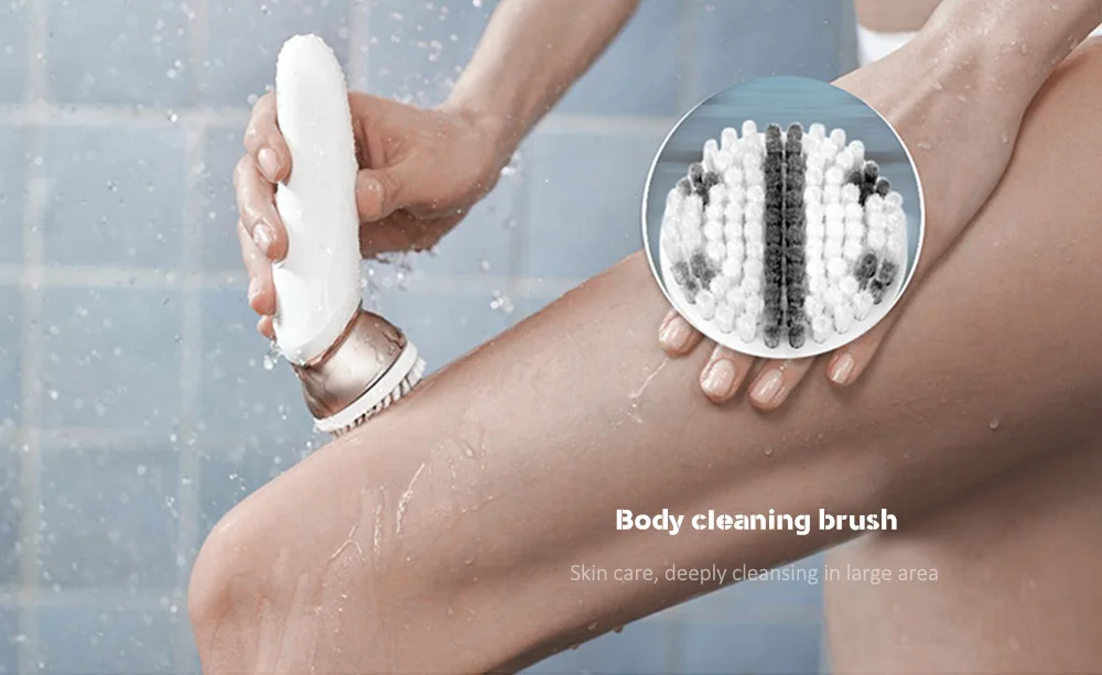 Kemei KM - 8001 5 in 1 Electric Epilator Shaver Hair Remover Lady Defeatherer