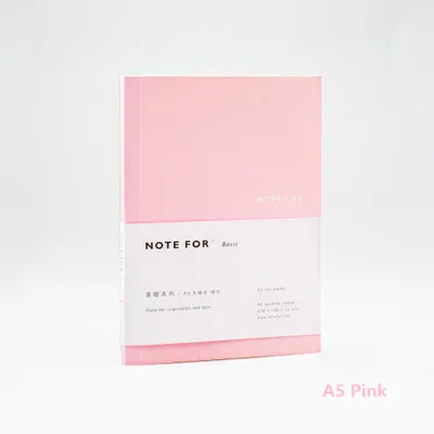 A5 блокнот с обложкой 25 к тетрадь в твердой обложке крафт-Блокнот Канцелярские Товары для офиса и школы Papelaria notebook s и Journals - Цвет: Pink Notebook