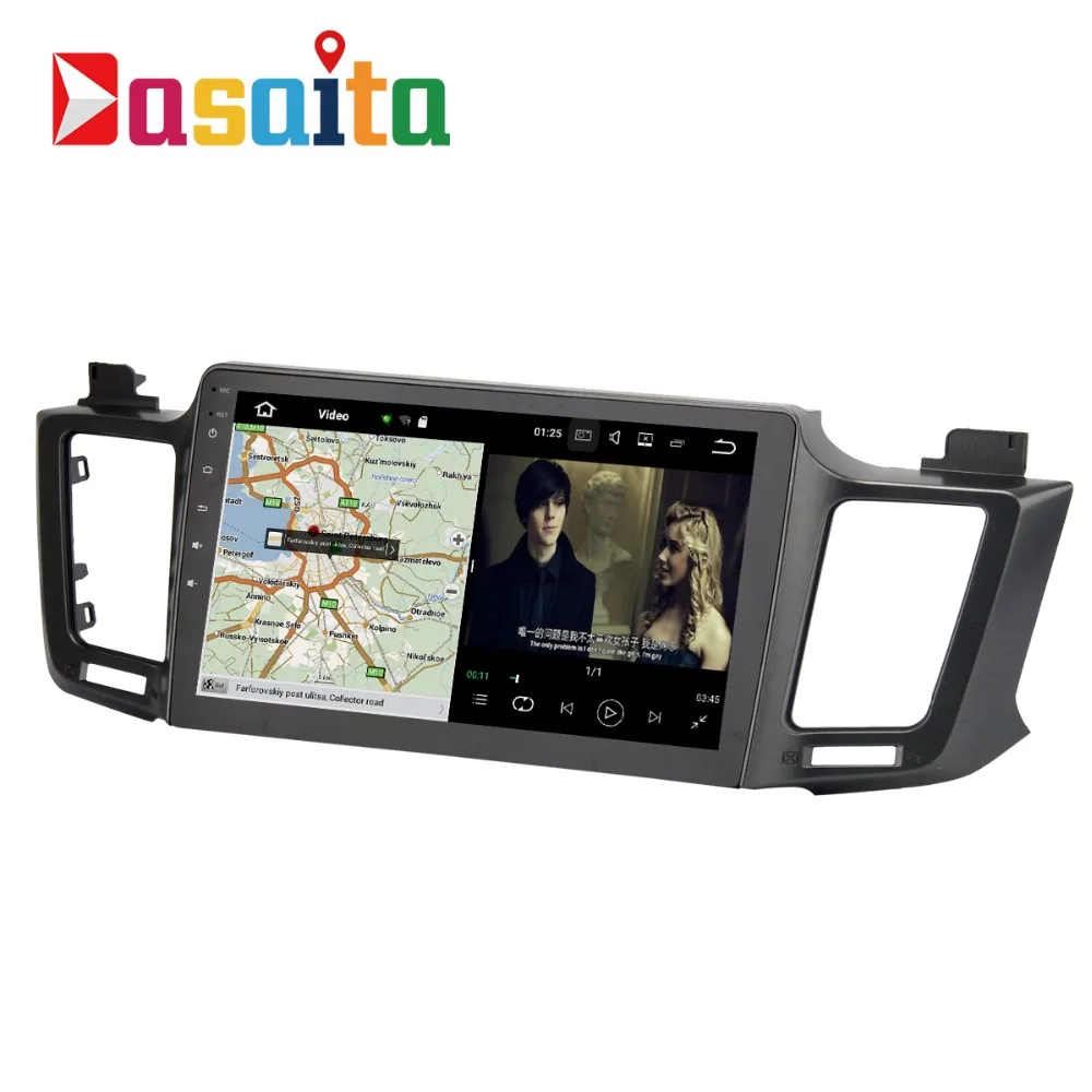 Flash Deal Dasaita 10.2" Android 8.1 Car GPS Player Navi for Toyota RAV4 2014-2016 with 2G+16G Quad Core Stereo Radio Multimedia No DVD 4G 2