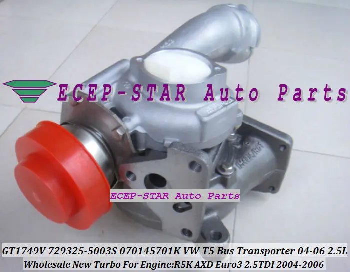 GT1749V 729325 5003S 5002S 070145701K Turbo турбонагнетатель для VOLKSWAGEN VW Bus Transporter T5 2004 06 R5K AXD л|turbocharger