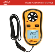 BENETECH мини Карманный анемометр цифровой Ручной измеритель скорости ветра весы Анемометр Термометр GM8908