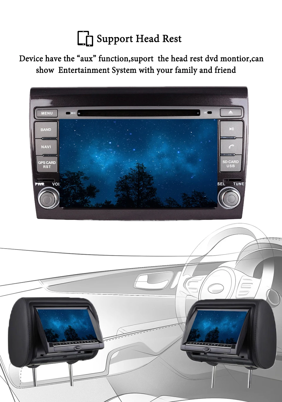 Clearance 2 Din Android 8.0 Car Multimedia player For Fiat/Bravo 2007 2008 2009 2010 2011 2012 DVD Automotivo GPS Radio 4 GB RAM Stereo 12