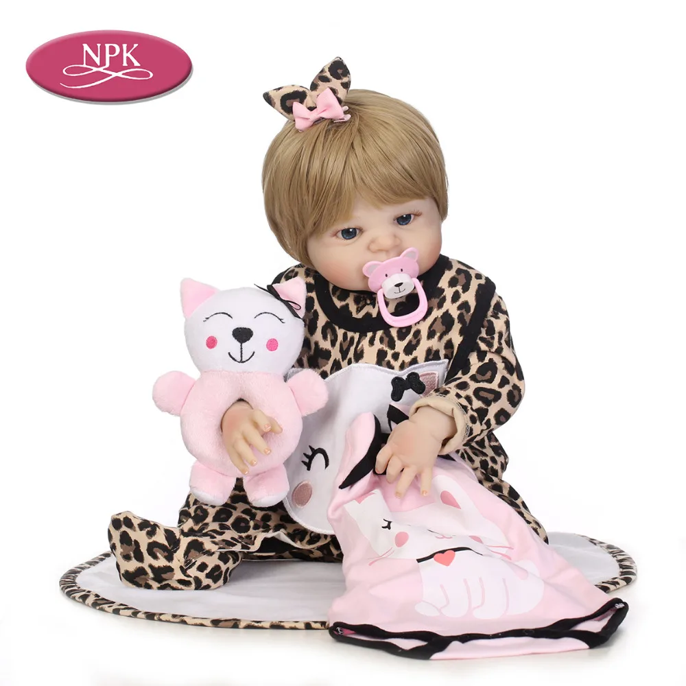 

NPK Full Body Silicone Reborn Baby DOll Toys Lifelike Princess Girl Doll Newborn Reborn Bebe Child Birthday Gift Girl Brinquedos