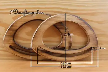 

wooden handles Purse handles handbag handle a pair 6 1/2 inch M66