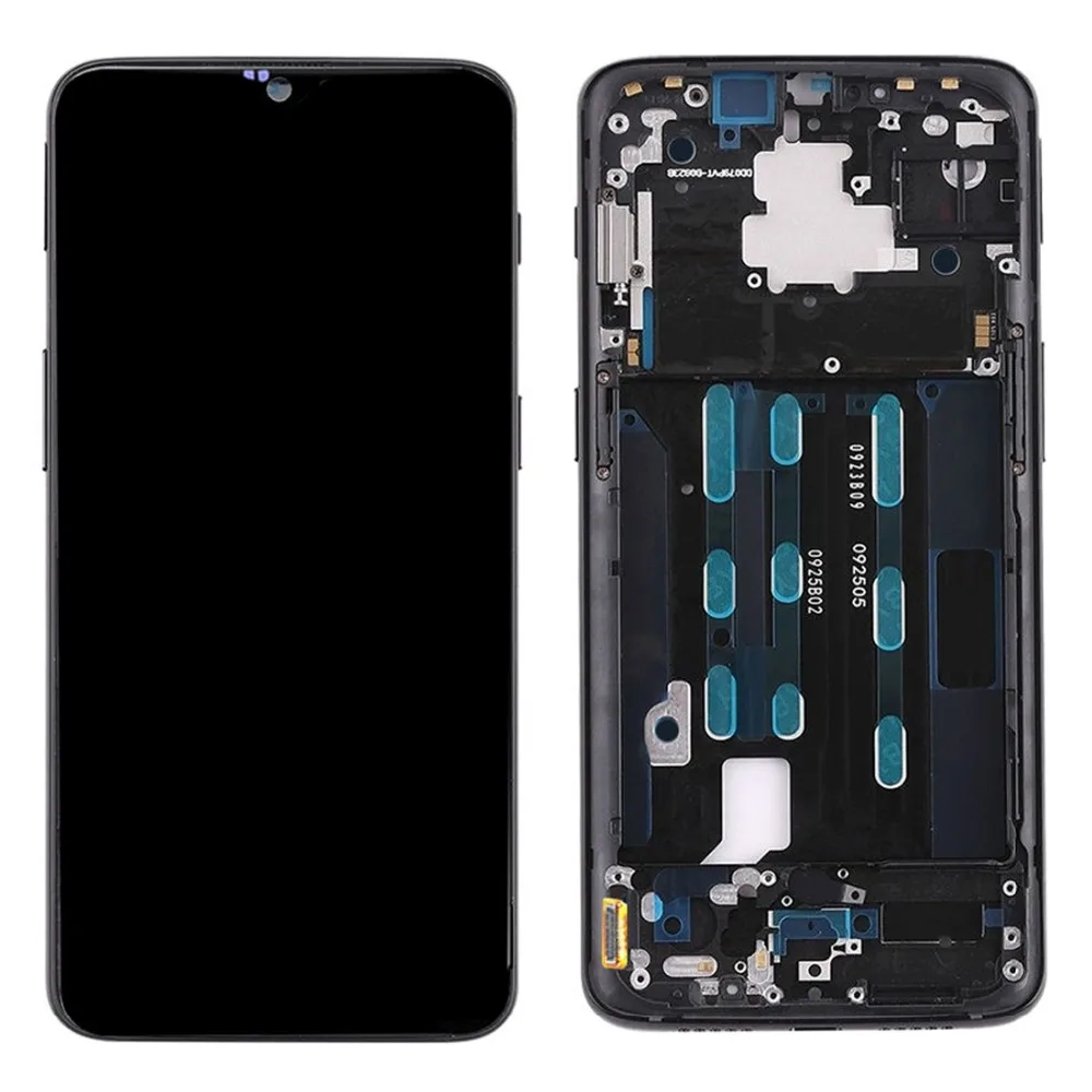 ЖК дисплей с рамкой для Oneplus 6T сенсорный экран дигитайзером в сборе Запасная