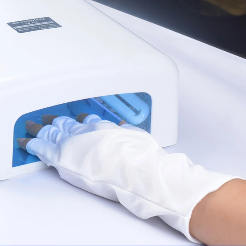 

1 Pair Anti UV Gloves UV LED Light Lamp Radiation Protection Manicure Nail Art Dryer Tools Non-Toxic Protector Gloves Design New