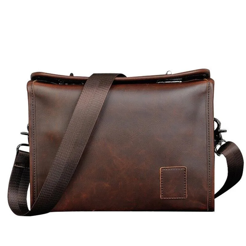 

YOOFISH New hot sale PU Leather Men Bag Fashion Men Messenger Bag small Business crossbody shoulder Bags LJ-0751