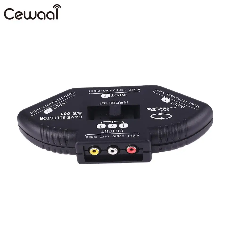 RCA Switch Selector 3 in one Port Switch Box AV Audio/Video Cable