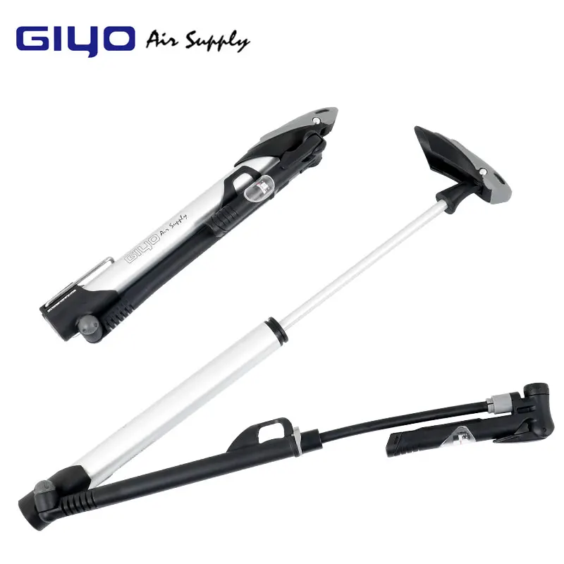 GIYO Велосипедные насосы Велоспорт 140PSI MTB дорожный складной велосипед мяч