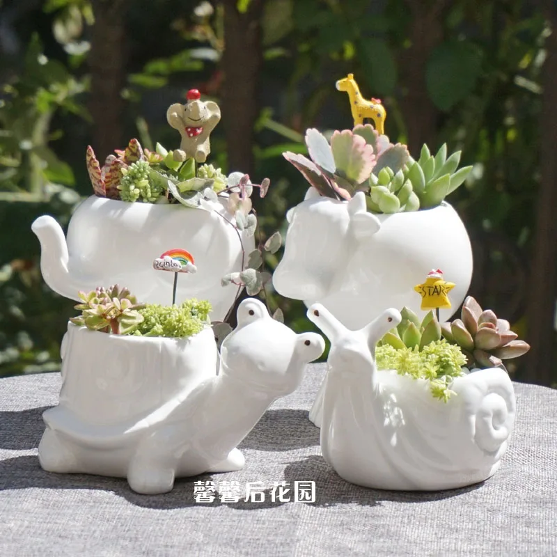 Online Buy Wholesale white ceramic plant pots from China white ceramic