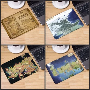 

Yuzuoan Custom Rectangle Game of Thrones World Map Arrival need new gaming mouse pad NON SLIP Rubber As Gift Size 18*22*2MM