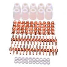 ELEG-100Pcs PT-31 LG-40 установка воздушно-плазменной резки для резки сопла электрода фонарь расходные материалы Наборы 40A подходит для LGK-40 CUT-40 BPS40
