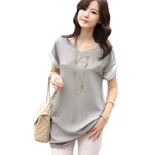 2017 New Fashion Women V-neck Short Sleeve plus Size Loose Clothing Ladies Blouses Shirt Office Tops Casual Wear