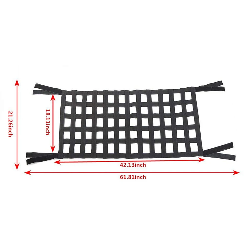 Heavy Duty Cargo Net Car Top Roof Hammock Bed Rest Storage Network Cover For Jeep Wrangler JK 2007 Up Exterior Accessories Cover (11)