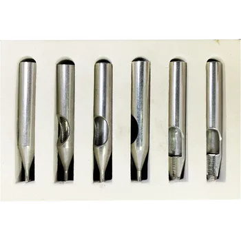 

6pcs Stainless Steel Tattoo Tip Set - 3R 5R 7R 9R 5F 7F