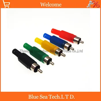

Hot Sale Solder RCA plug Audio Video Connector RCA male AV plug Five color choose