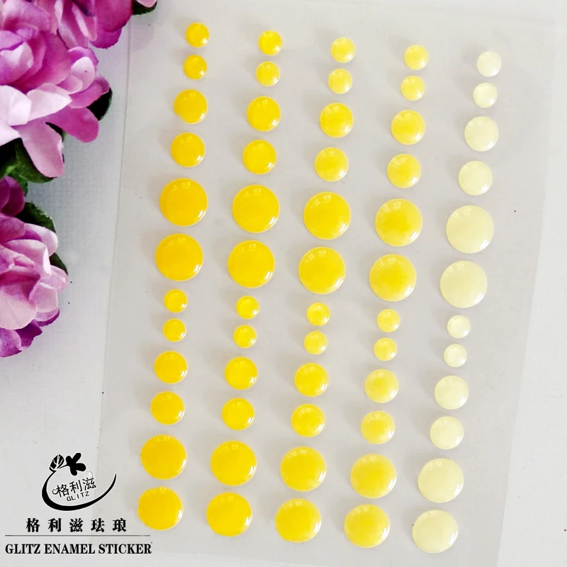 

Sugar Sprinkles Self-adhesive Enamel Dots Resin Sticker for Scrapbooking/ DIY Crafts/ Card Making Decoration EN-05