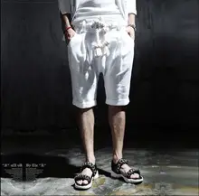 Chaude 2021 Mode d'été Décontracté Genou-Longueur Pliableness Tout-Match Corde De Chanvre Lin Plage Pantalon Cordon Livraison Gratuite