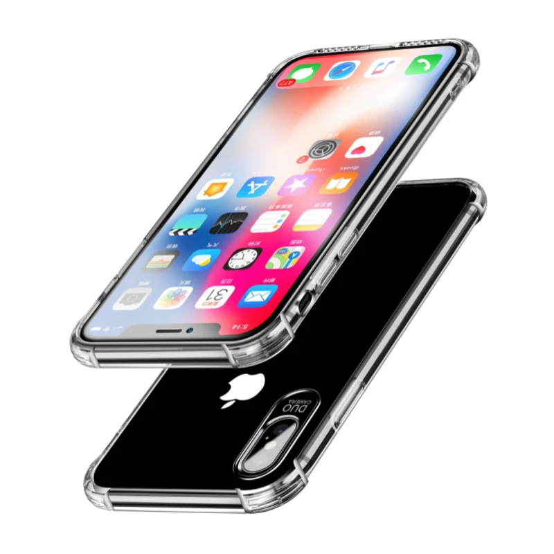 

6D Stereo Sound Anti-Knock Airbag Case For iphone 11 Pro Max 7 8 Plus 6 6S Plus X Xs Xr Crystal Soft Silicone Shockproof Cases