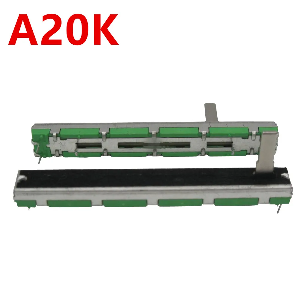 10 шт./LOTOriginal Behringer Soundcraft 7 5 см 75 мм A20KX2 двойной прямой скользящий потенциометр A20K |